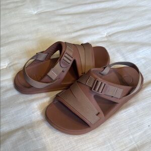 Brown Sporty Sandals with Adjustable Straps